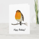 Search for robin bird birthday cards Birds