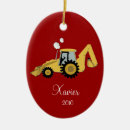 Search for backhoe christmas tree decorations Digger