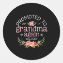 Search for promoted to grandma stickers Floral
