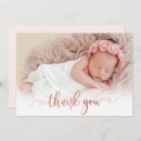 Search for rose gold thank you cards Baby shower