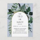 Search for we tied the knot invitations Dusty blue