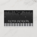 Search for music business cards Piano