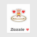 Search for teddy bear cartoon stickers Blue