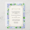 Search for blue hydrangea rehearsal dinner invitations Elegant