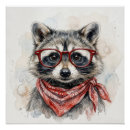 Search for funny wildlife posters Watercolor
