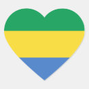 Search for flag of gabon stickers Gabonese