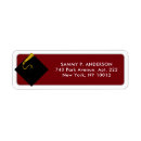 Search for maroon and gold return address labels Graduation party
