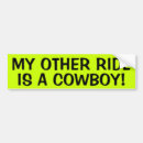 Search for cowboy bumper stickers Ranch
