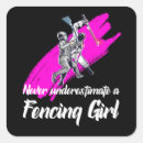 Search for fencing stickers Fencer