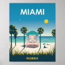 Search for miami beach vintage travel posters Palm trees