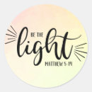 Search for bible scripture stickers Be the light