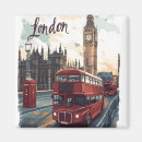Search for red bus magnets Big ben