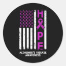 Search for alzheimer disease stickers Purple