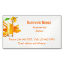 Search for juice business cards Orange