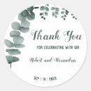 Search for thank you for coming wedding stickers Watercolor