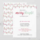 Search for merry and bright christmas invitations Red and white