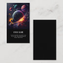 Search for astronomy business cards Sun moon stars