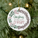 Search for christ christmas tree decorations Scripture