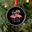 Search for flamingos christmas tree decorations Santa