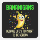 Search for funny yellow banana stickers Food