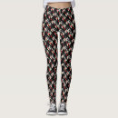 Search for playing cards leggings Red and black