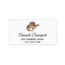 Search for pink and brown return address labels Watercolor