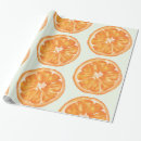 Search for orange slices wrapping paper Watercolor