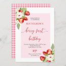 Search for pink gingham invitations Baby girl