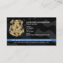Search for police business cards Detective