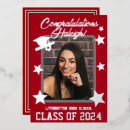 Search for red and silver graduation invitations Party