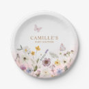 Search for floral baby shower plates Whimsical