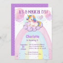 Search for printable unicorn invitations Pink and purple