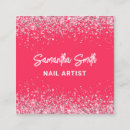 Search for nail salon business cards Girly