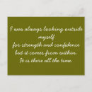Search for confidence postcards Life