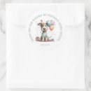 Search for watercolor dog stickers Birthday
