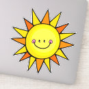 Search for happy face sun stickers Nature