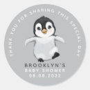 Search for penguin baby shower stickers Grey
