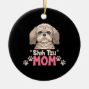 Search for shih tzu puppy christmas tree decorations Black