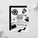 Search for black and white movie invitations Unique