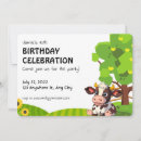 Search for cartoon birthday invitations Cow