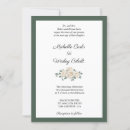 Search for rose border wedding invitations Green