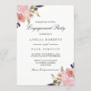 Search for watercolor engagement party invitations Botanical