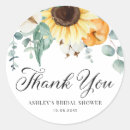 Search for sunflower thank you stickers Watercolor