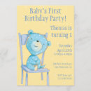 Search for bear birthday invitations Shirley parenteau