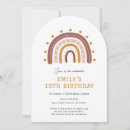 Search for 10 year old party invitations Rainbow