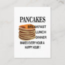 Search for pancake business cards Food