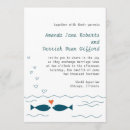 Search for fish wedding invitations Sea