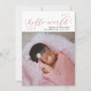 Search for hello birth announcement cards Baby photo