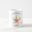 Search for unicorn christmas mugs White
