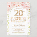 Search for 20th birthday invitations Watercolor